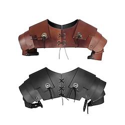 Medieval Renaissance Steampunk 17th Century Armor Chemise Shoulder Armor Warrior Viking Shieldmaiden Men's Women's Unisex Halloween Stage LARP Shoulder Armor Lightinthebox