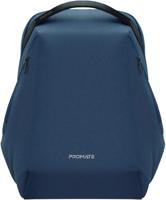 Promate Laptop Backpack 15.6 Inch, Stylish Adjustable Eco-Friendly Backpack with Anti-Theft Pockets, Water Resistance, ECOPACK-BP.BLUE