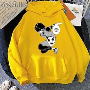 Inspired by Blue Lock Isagi Yoichi Hoodie Cartoon Manga Print Front Pocket Graphic Hoodie For Men's Women's Unisex Adults' Hot Stamping Polyster Casual Daily miniinthebox