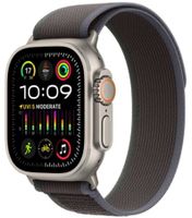 Apple Watch Ultra 2, 49mm, GPS + Cellular, Titanium Case with Blue Black Trail Loop - Medium/Large