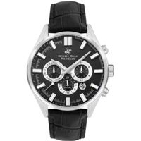 Beverly Hills Polo Club Men's JP25 Movement Watch, Multi Function Display and Leather Strap - BP3504X.651, Black Beverly Hills Polo Club Men's JP25 Movement Watch, Multi Function Display and Leather Strap - BP3504X.651, Black