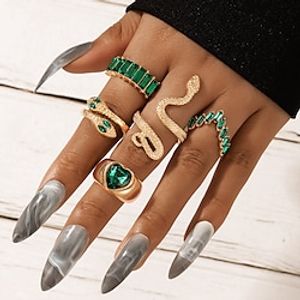 5pcs wrap ring Midi Rings For Women's Street Gift Alloy Vintage Style Lightinthebox