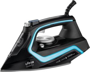 Ufesa Glide Pro Steam Iron | 2600W | 180g Steam Stroke | 35g/min | Ceramic Soleplate | Anti-Calc | Anti-Drip | PV2600