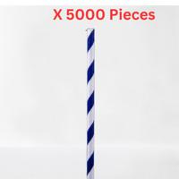 Hotpack 6 Mm Paper Straw Dark Blue 5000 Pieces- PAPERSTRBLU