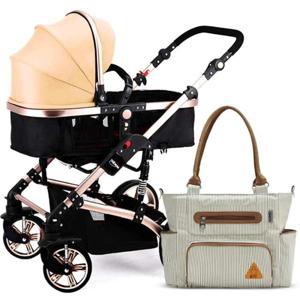 Teknum 3 In 1 Pram Stroller And Diaper Bag Bundle - Khaki CM_TKLS_661KHDPS6IV