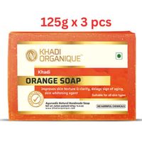 Khadi Organique Orange Soap 125G (Pack Of 3)