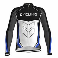 21Grams Men's Long Sleeve Cycling Jersey Summer Spandex White Bike Top Mountain Bike MTB Road Bike Cycling Quick Dry Moisture Wicking Sports Clothing Apparel  Athleisure Lightinthebox - thumbnail