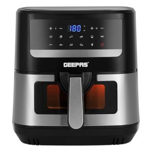 Geepas Double Heating Digital Air Fryer | 7.5L Capacity | Oil-Free Cooking | 9 Preset Programs | Touch Control Panel | Timer & Temperature Control...