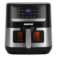 Geepas Double Heating Digital Air Fryer | 7.5L Capacity | Oil-Free Cooking | 9 Preset Programs | Touch Control Panel | Timer & Temperature Control...