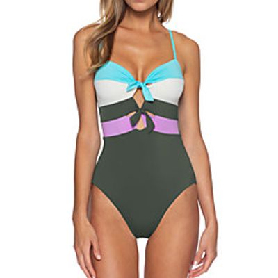 Women's One Piece Swimsuit Swimwear Bodysuit Quick Dry Breathable Sleeveless Swimming Surfing Water Sports Patchwork Summer Lightinthebox Women's One Piece Swimsuit Swimwear Bodysuit Quick Dry Breathable Sleeveless Swimming Surfing Water Sports Patchwork Summer Lightinthebox