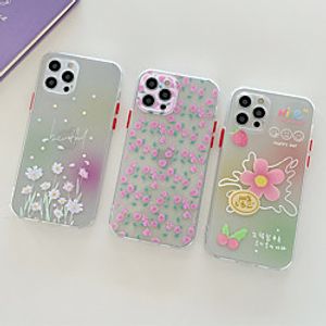 Phone Case For Apple Back Cover iPhone 12 Pro Max 11 SE 2020 X XR XS Max 8 7 Shockproof Dustproof Graphic Flower TPU miniinthebox