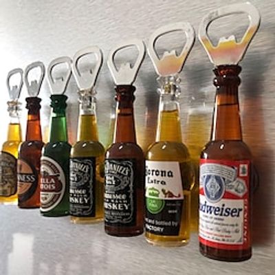 Creative personality beer bottle opener retro refrigerator stickers home accessories living room table bar decoration small ornaments miniinthebox