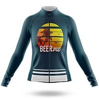 21Grams Women's Long Sleeve Cycling Jersey Spandex Dark Green Bike Top Mountain Bike MTB Road Bike Cycling Quick Dry Moisture Wicking Sports Clothing Apparel / Stretchy / Athleisure miniinthebox - thumbnail