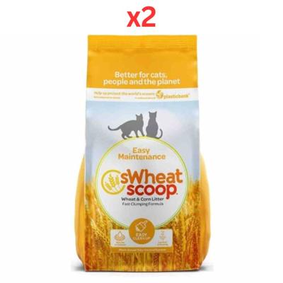 sWheat Scoop Wheat & Corn Natural Cat Litter - 11.33Kg (Pack of 2) sWheat Scoop Wheat & Corn Natural Cat Litter - 11.33Kg (Pack of 2)