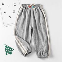 Kids Boys' Pants Blue Black Khaki Striped Print Active 3-8 Years Lightinthebox - thumbnail