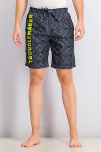 Mens Trouble Maker Board Short  Grey/Lime Green