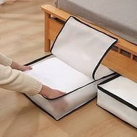 2Pcs Quilt Clothes Organizer Clothes Storage Bag EVA Visible Clothes Quilt Storage Box Dust and Moisture Proof Luggage Packing Bag Lightinthebox