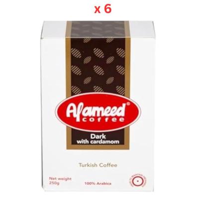 Alameed Coffee Dark With Cardamom 250Gm Pack Of 6 Alameed Coffee Dark With Cardamom 250Gm Pack Of 6
