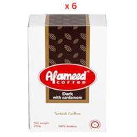 Alameed Coffee Dark With Cardamom 250Gm Pack Of 6