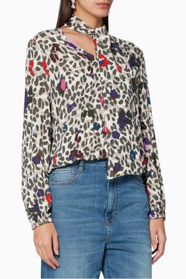 Charia Wilderness-Print Blouse Charia Wilderness-Print Blouse