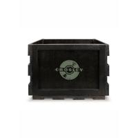Crosley Record Storage Crate Black Holds 40-75 Albums)
