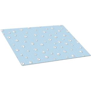 Drymate Blue Paw Stripe Dog Crate Mat 15 X 22 Inches