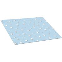 Drymate Blue Paw Stripe Dog Crate Mat 15 X 22 Inches