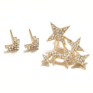 Rhinestone Arrows Stars Earrings