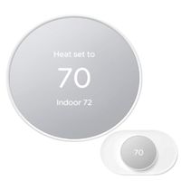 Google Nest Thermostat, Smart Thermostat for Home, Programmable WiFi Thermostat, Snow - GA01334