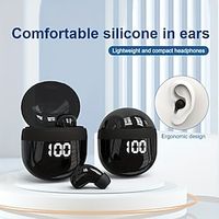 Ultra-mini Sleep Wireless Earphones 5.3 Chip Intelligent Digital Display With Microphone HD Call Super Strong Subwoofer Wear Regardless Of Left Ear Right Ear Lightinthebox - thumbnail