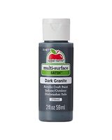 Apple Barrel 2oz Multi-Surface Satin Acrylic Paints Dark Granite