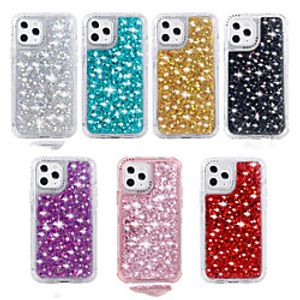 Bling Glitter Phone Cases For iPhone 12 Pro Max 11 SE 2020 X XR XS Max 8 7 6 Soft TPU Glitter Shine Shockproof Back Cover Lightinthebox