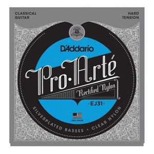 D'Addario Classical Guitar Strings EJ31 Pro-Arte Rectified Trebles - Hard Tension