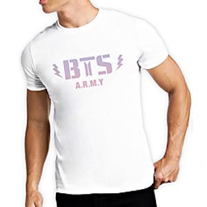 Men's Unisex Tee T shirt Hot Stamping Graphic Prints Letter Plus Size Print Short Sleeve Casual Tops Cotton Basic Fashion Designer Big and Tall White miniinthebox