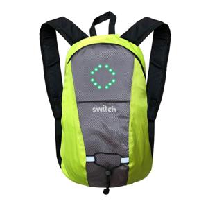 Switch Safety Bag With Light Indicator| Grey With Fluorescent Reflector for Riding Scooter| Cycling & Camping| Durable| Lightweight| Waterproof|ACS...