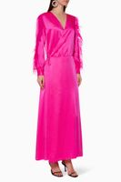 Drew Silk Wrap Dress - thumbnail
