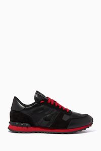 Valentino Garavani Rockrunner Sneakers in Leather & Suede