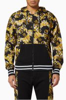 Logo Baroque Zipped Hoodie - thumbnail