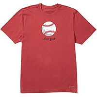 Men's Unisex Tees T shirt Hot Stamping Graphic Prints Baseball Plus Size Print Short Sleeve Casual Tops 100% Cotton Basic Designer Big and Tall Red miniinthebox - thumbnail