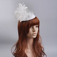 Elegant Retro Feather Fascinators with Feather / Trim 1 Piece Special Occasion / Party / Evening Headpiece miniinthebox - thumbnail