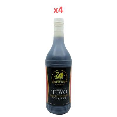 Golden Swan Special Soy Sauce Toyo 1 Gal (Pack of 4)