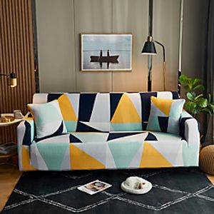 Geometric Lines Print Dustproof Stretch Slipcovers Stretch Recliner Sofa Cover For Living Room Pet miniinthebox