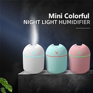 250ML Mini Air Humidifier USB Aroma Essential Oil Diffuser For Home Car Ultrasonic Mist Maker with LED Color Night Lamp Diffuser Lightinthebox