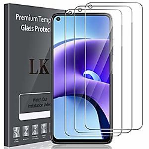 lk 3 piece protective film compatible with xiaomi redmi note 9t 5g  redmi note 9 5g armored glass, 9h hardness armored glass film, hd clear screen protector, scratch free, easy to assemble Lightinthebox