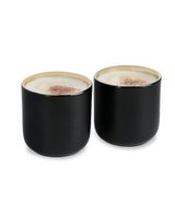 La Cafetiere Edited Insulated Black & Gold Mugs Set of 2 Medium