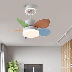 LED Chandelier Ceiling Fan Light Design Dopamine Color Acrylic Metal Bedroom Children's Room Warm Light 1-Light 60CM 220-240V Lightinthebox