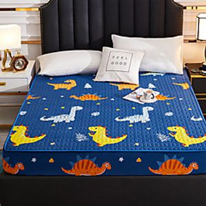 Waterproof bed accessory pure cotton bed cover dustproof cover 1.8m Simmons urine isolation pure color mattress protection cover miniinthebox