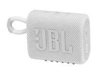 JBL Go 3 White Portable Waterproof Wireless Speaker - thumbnail