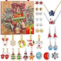 Women Girls Advent Calendar 2023, Charm Bracelets Making Kit, Christmas Countdown Calendars, 24 Days Xmas Jewelry Making Kit, Teens Teenagers Arts And Crafts Gift Toys miniinthebox - thumbnail