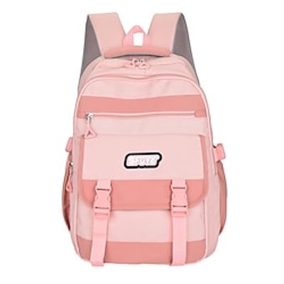Women's Backpack School Bag Bookbag School Traveling Geometric Nylon Large Capacity Durable Zipper Black Light Green Pink miniinthebox Women's Backpack School Bag Bookbag School Traveling Geometric Nylon Large Capacity Durable Zipper Black Light Green Pink miniinthebox